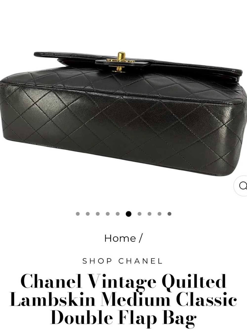 Vintage CHANEL Classic Double Flap MM Bag - Picture 5 of 9